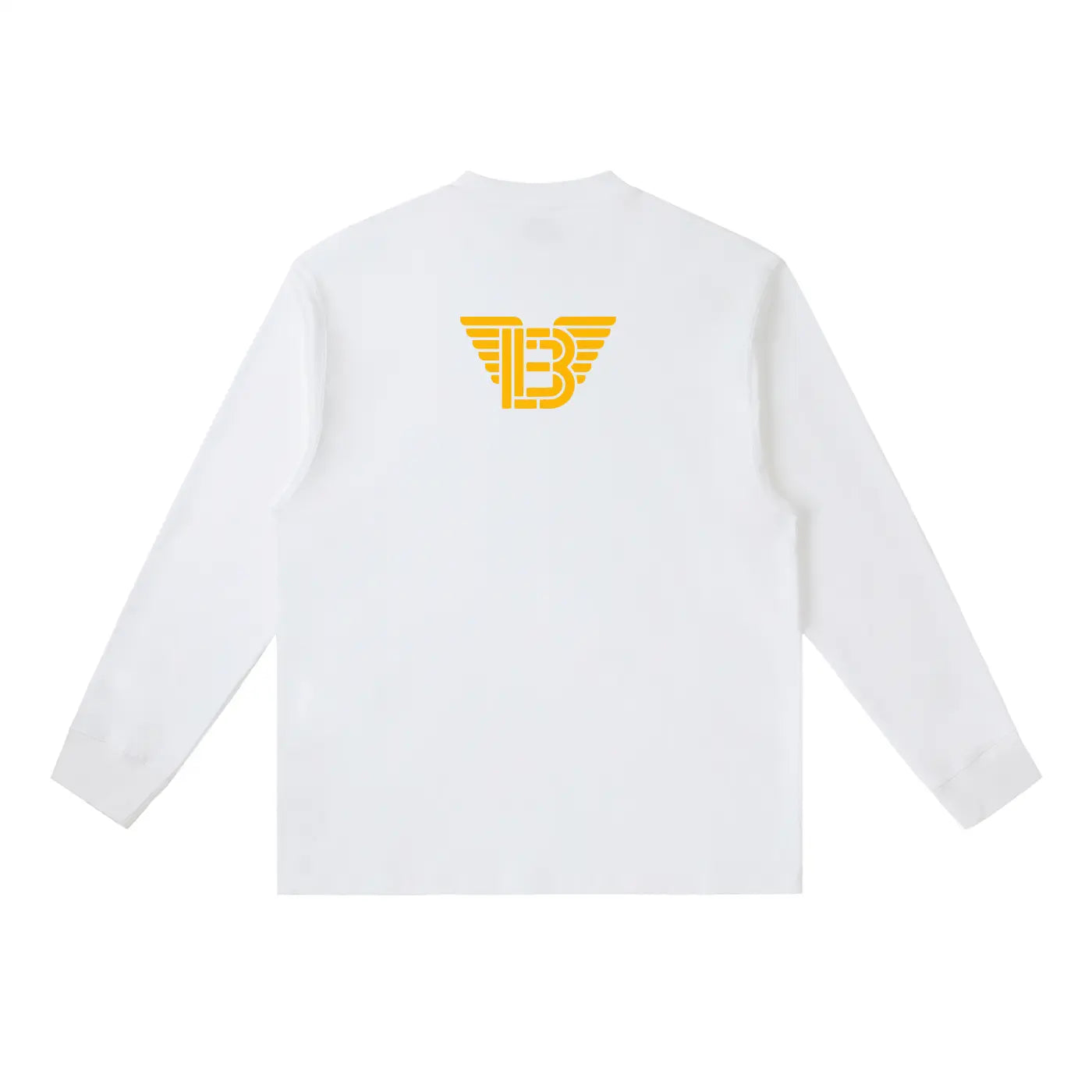 BAC Essential Crewneck Long-Sleeve Gold Logo T-Shirt ODMPOD