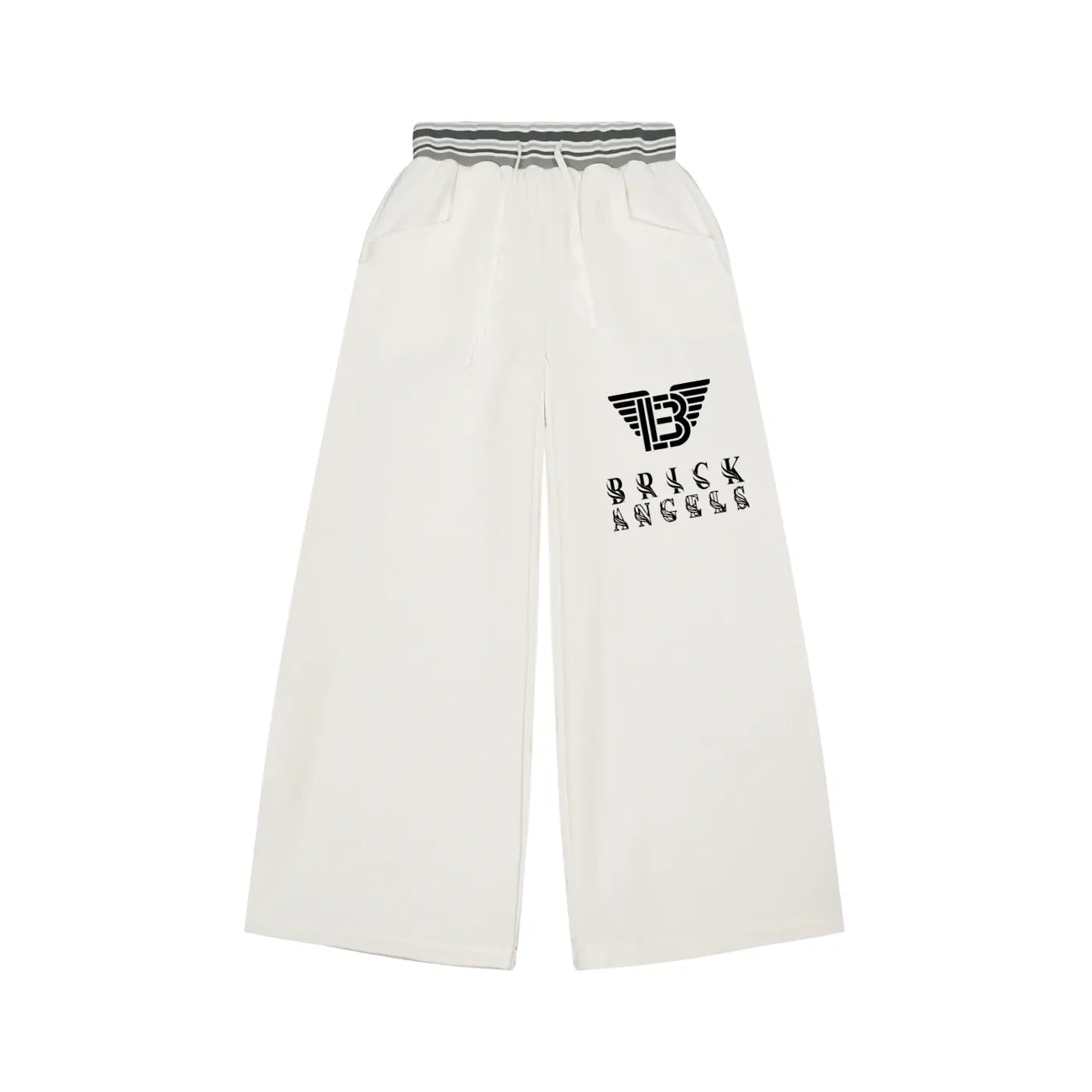 BAC Striped Waist Wide Leg Pants ODMPOD
