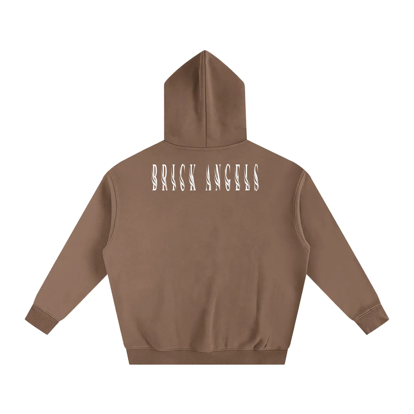 BAC Oversize Fleeced Hoodie White Logo ODMPOD