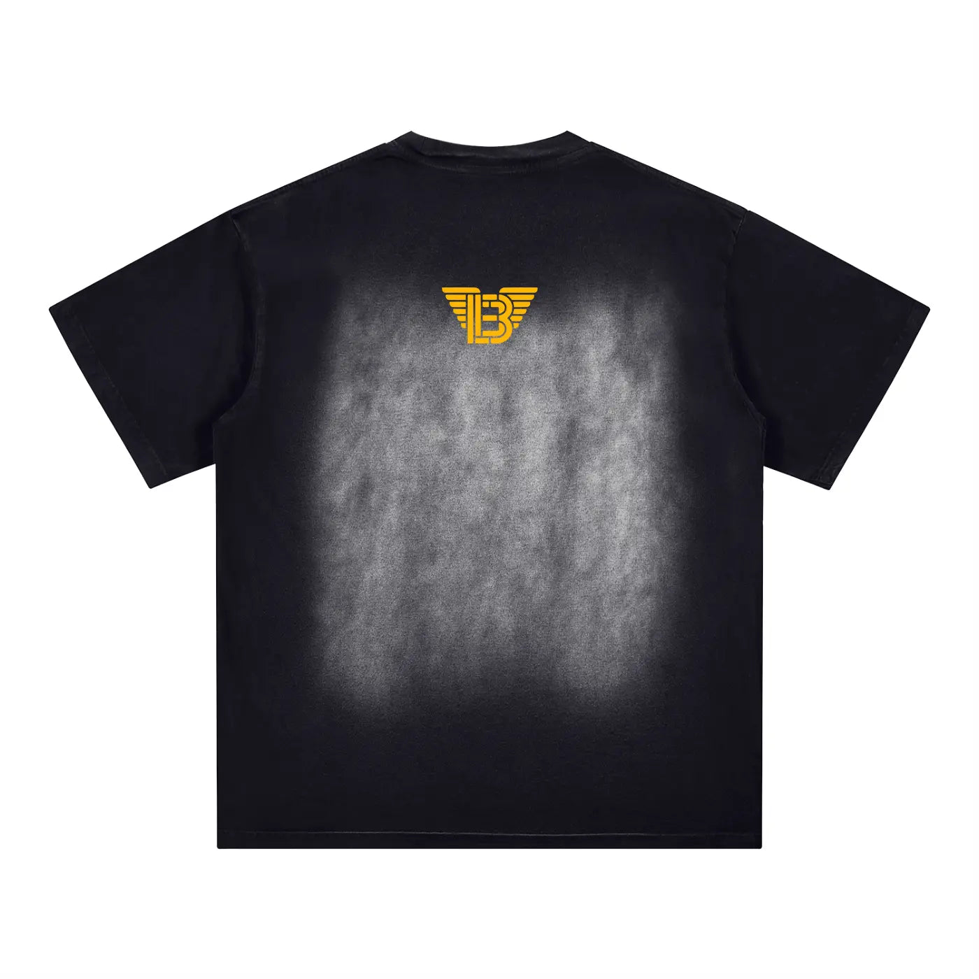 BAC Square Patch Monkey Washed Gold Logo T-Shirt ODMPOD