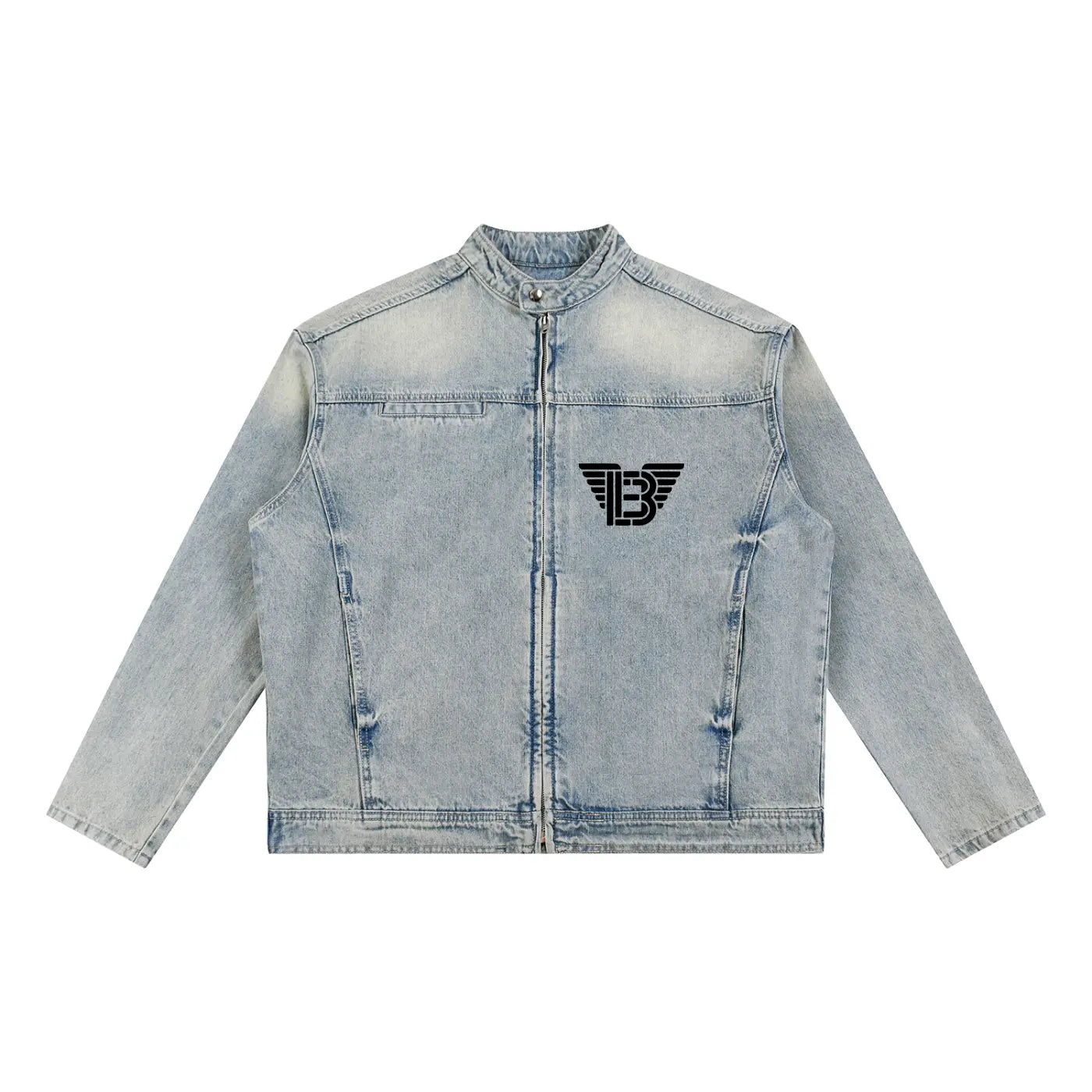 BAC Vintage Wash Zip Denim Jacket ODMPOD