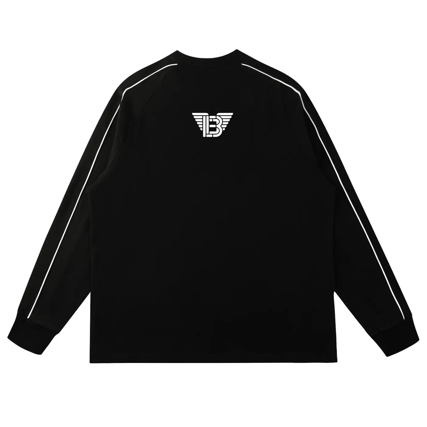 BAC Unisex Contrast Panel Raglan White Logo Sweatshirt ODMPOD
