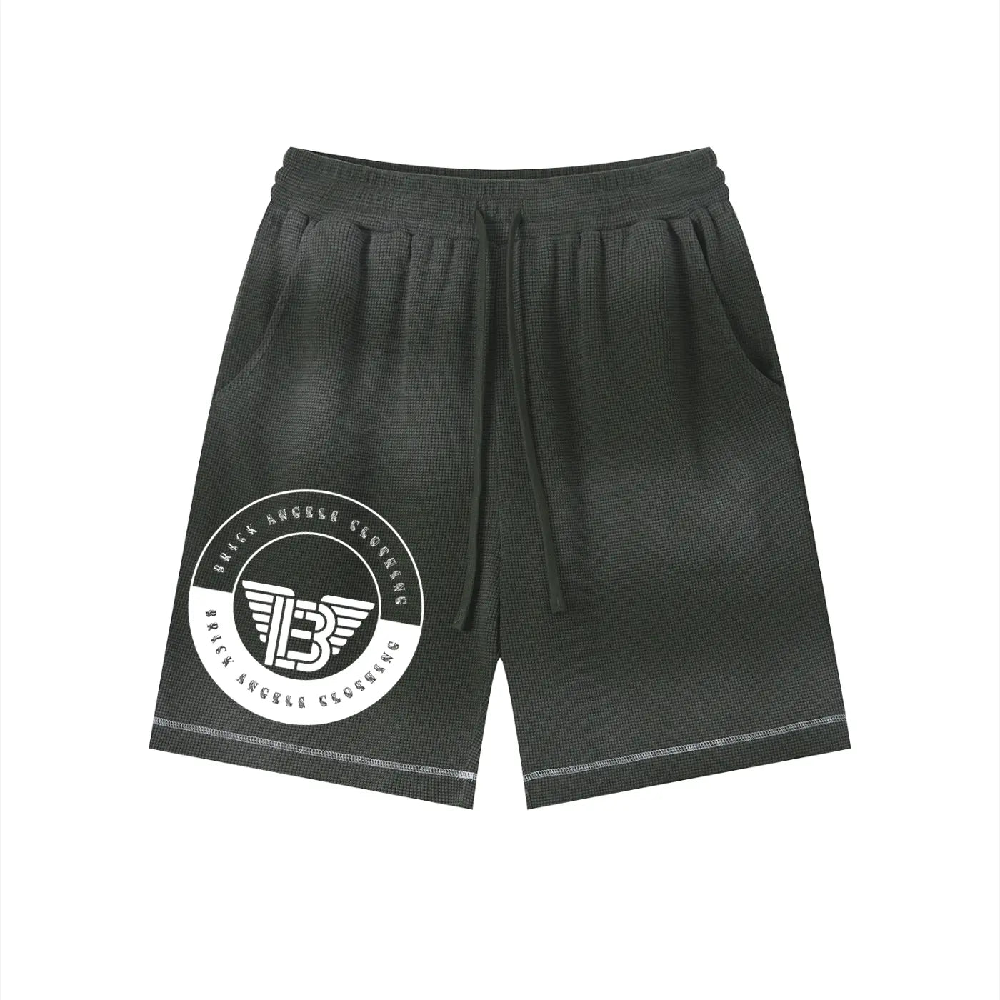 BAC Unisex Sunfade Waffle Raw Hem Shorts ODMPOD