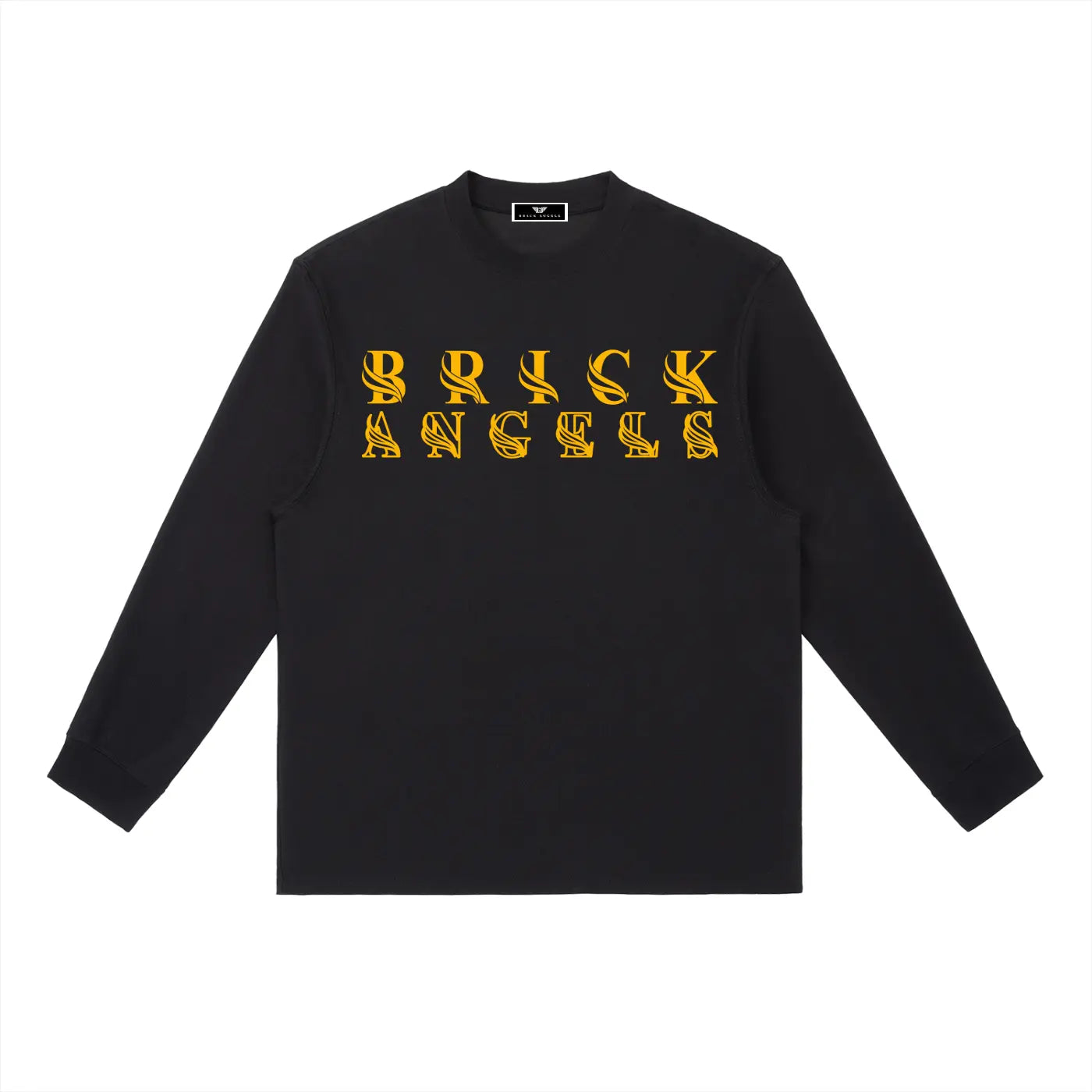 BAC Essential Crewneck Long-Sleeve Gold Logo T-Shirt ODMPOD