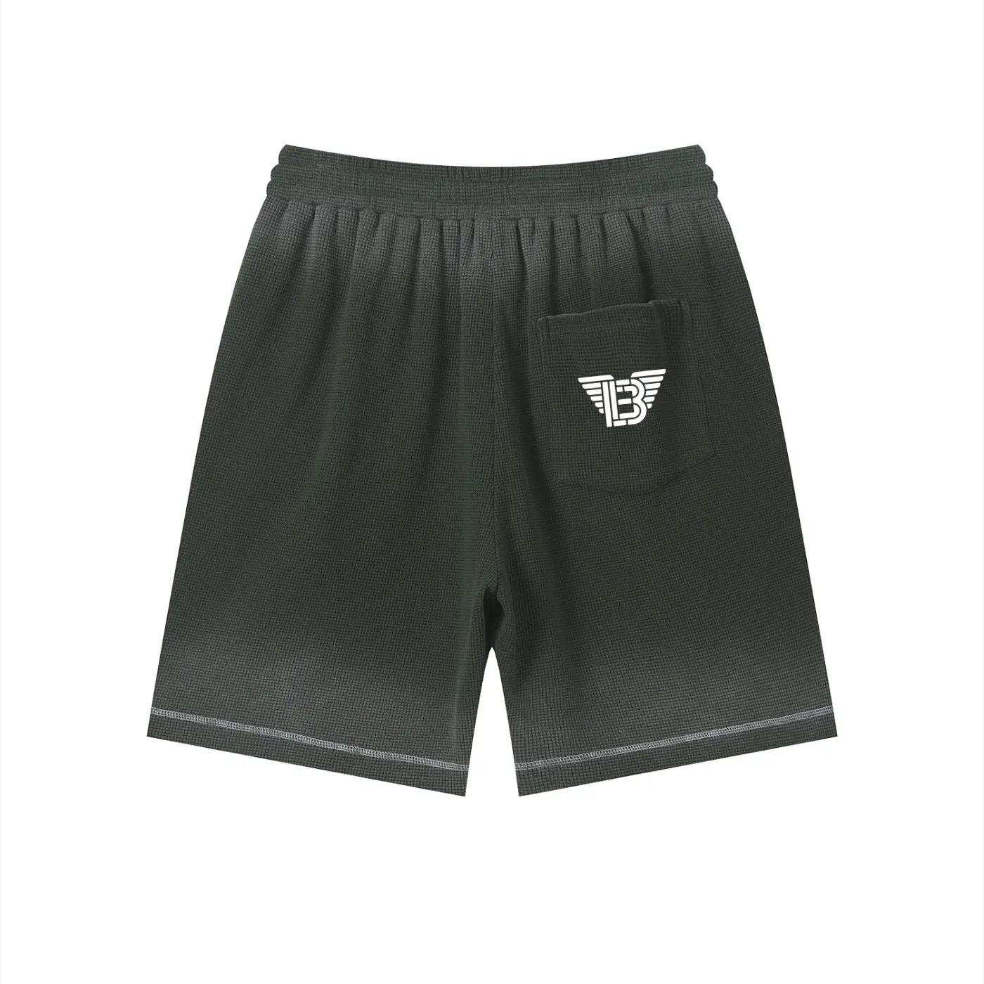 BAC Unisex Sunfade Waffle Raw Hem Shorts ODMPOD