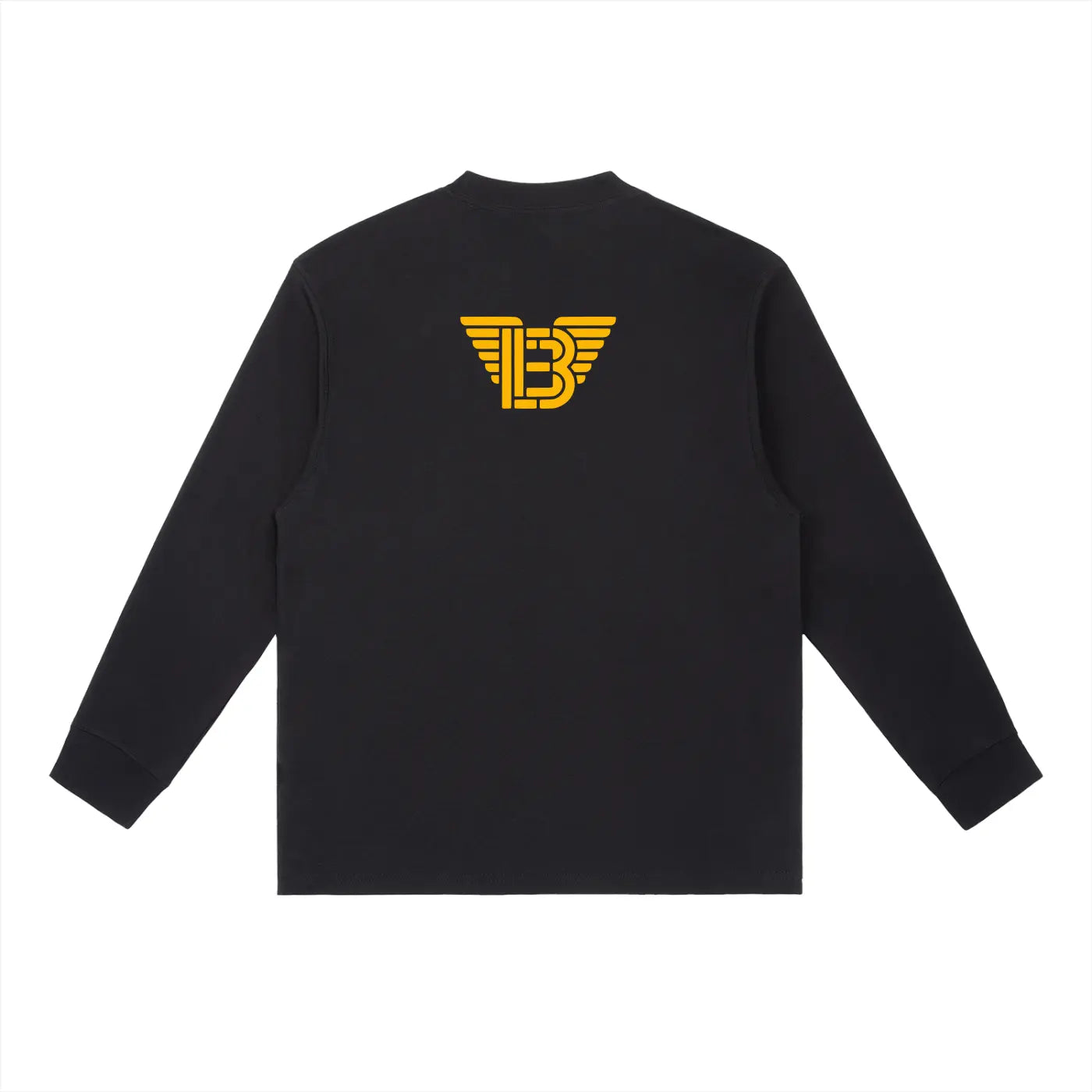 BAC Essential Crewneck Long-Sleeve Gold Logo T-Shirt ODMPOD