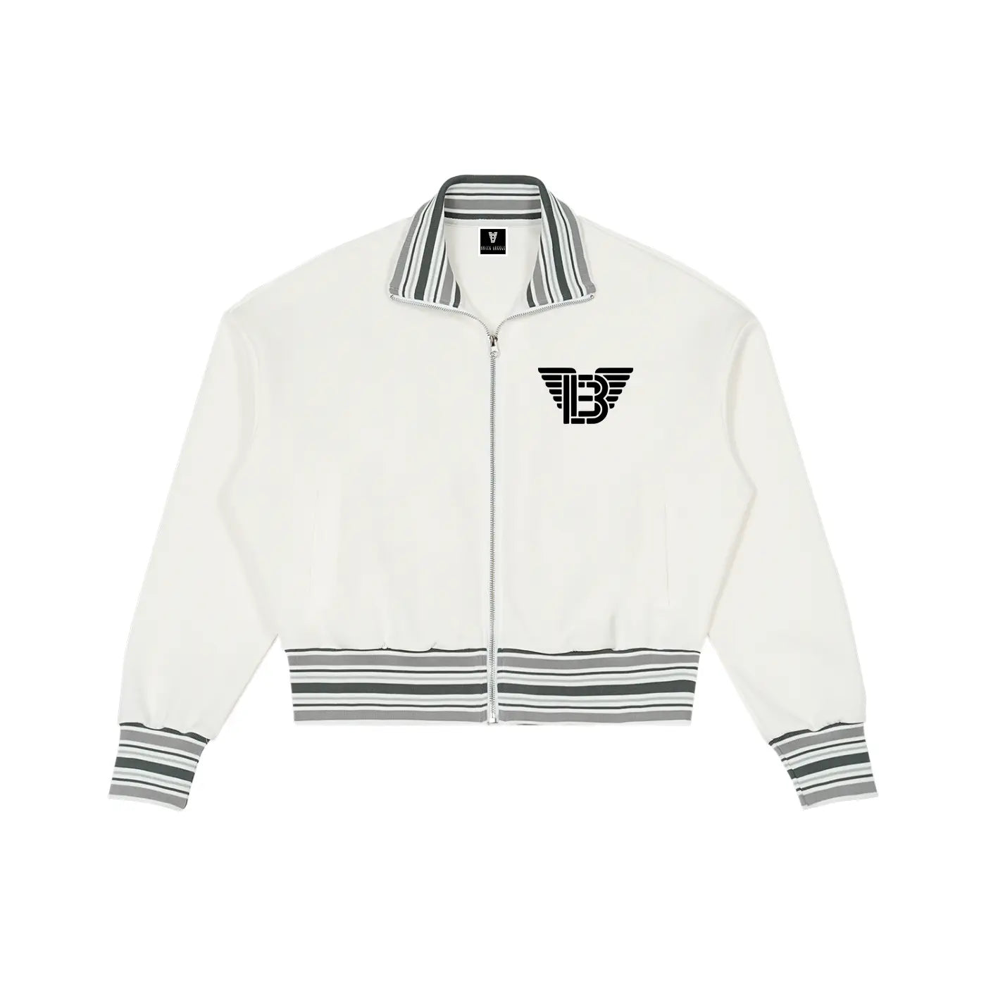 BAC Striped Rib Collar Zip Jacket ODMPOD