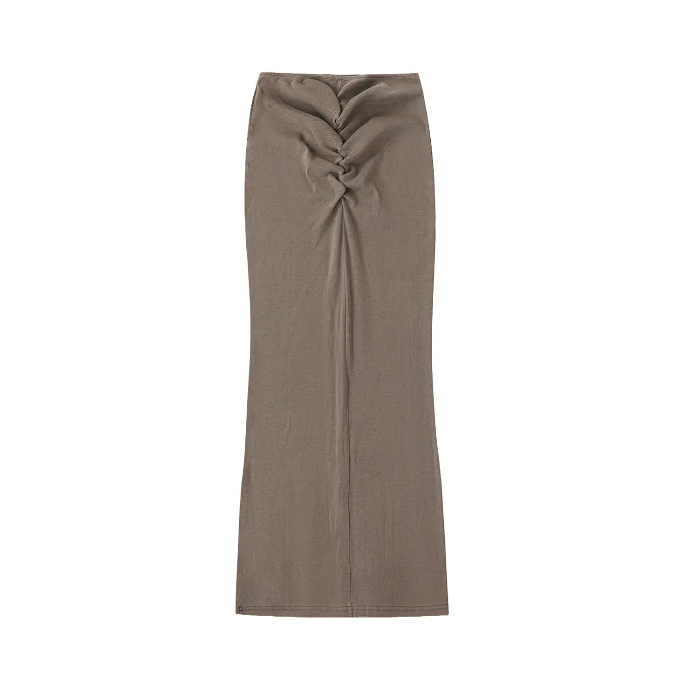 BAC Dyed Washed Drawstring Maxi Skirt ODMPOD