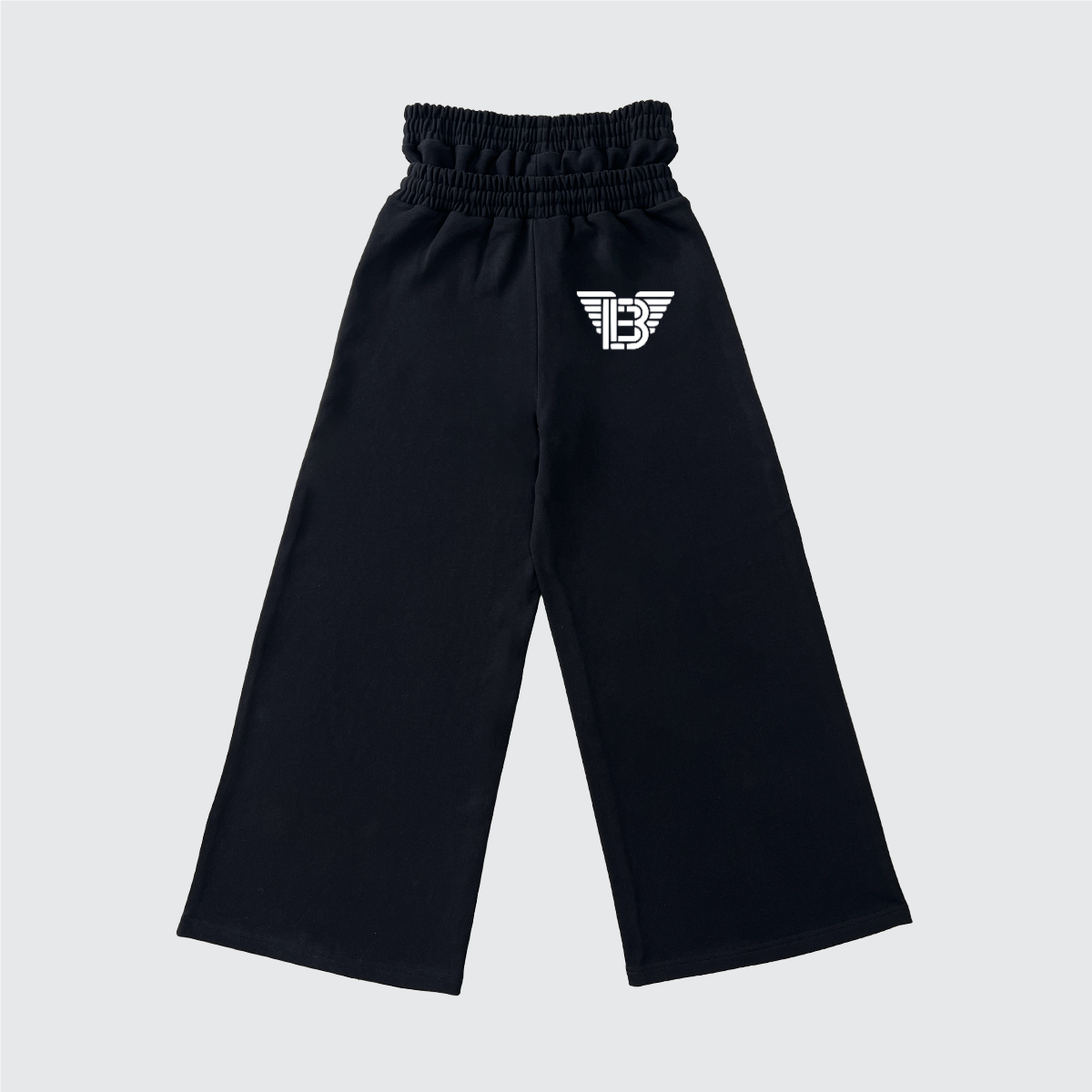 BAC Unisex Heavyweight Double Waist Cotton French Terry Wide-Leg Sweatpants (420GSM) Brick Angels Clothing