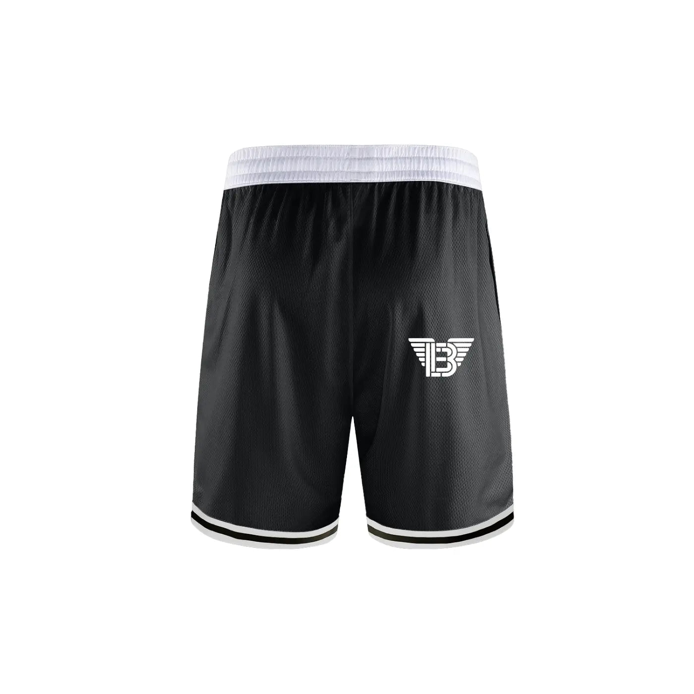 BAC Classic Stripe Trim Basketball Shorts White Logo ODMPOD