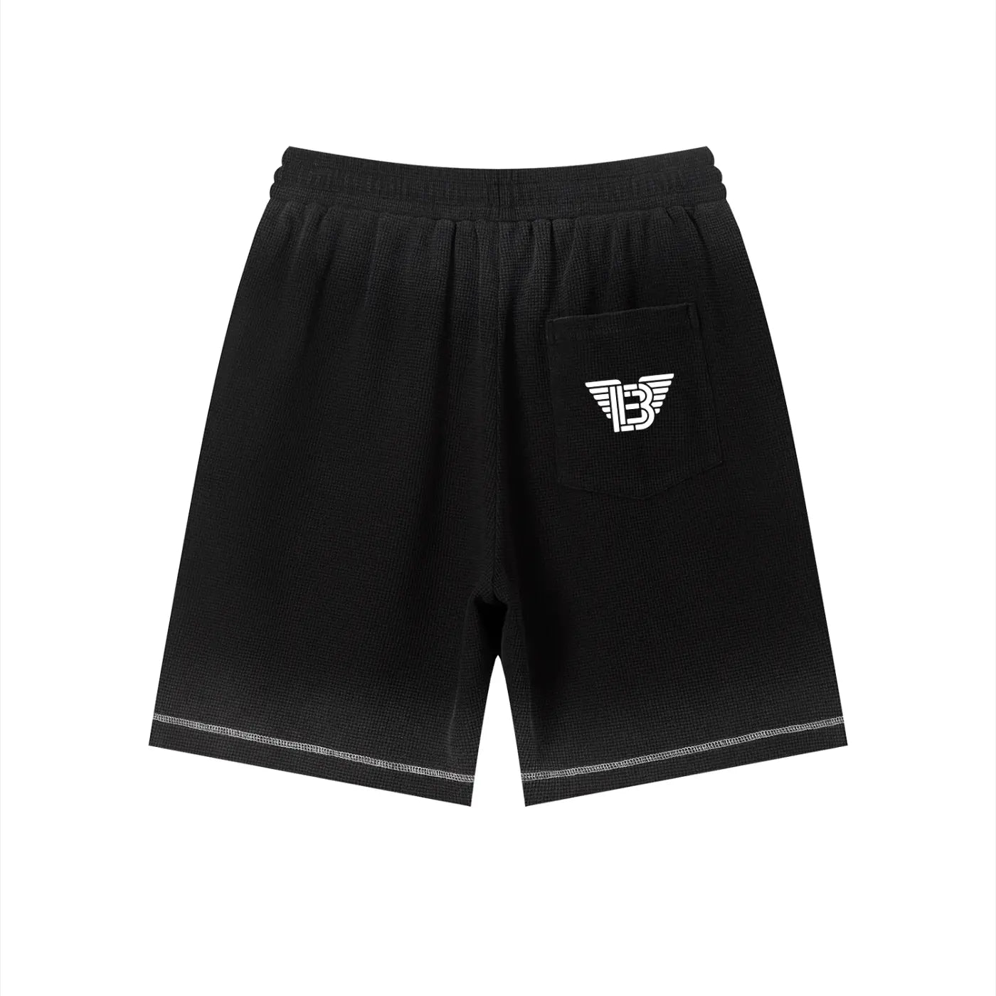 BAC Unisex Sunfade Waffle Raw Hem Shorts ODMPOD