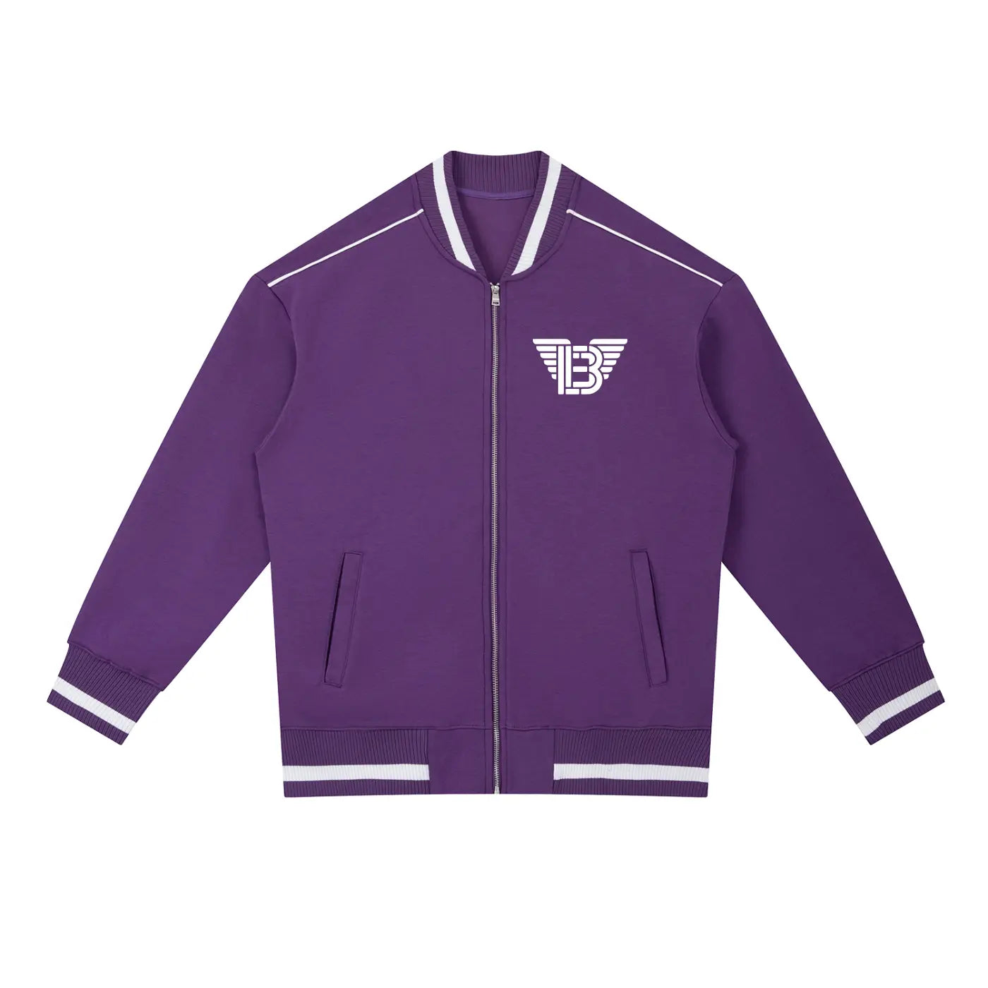 BAC Contrast Piping Zip Bomber Jacket ODMPOD
