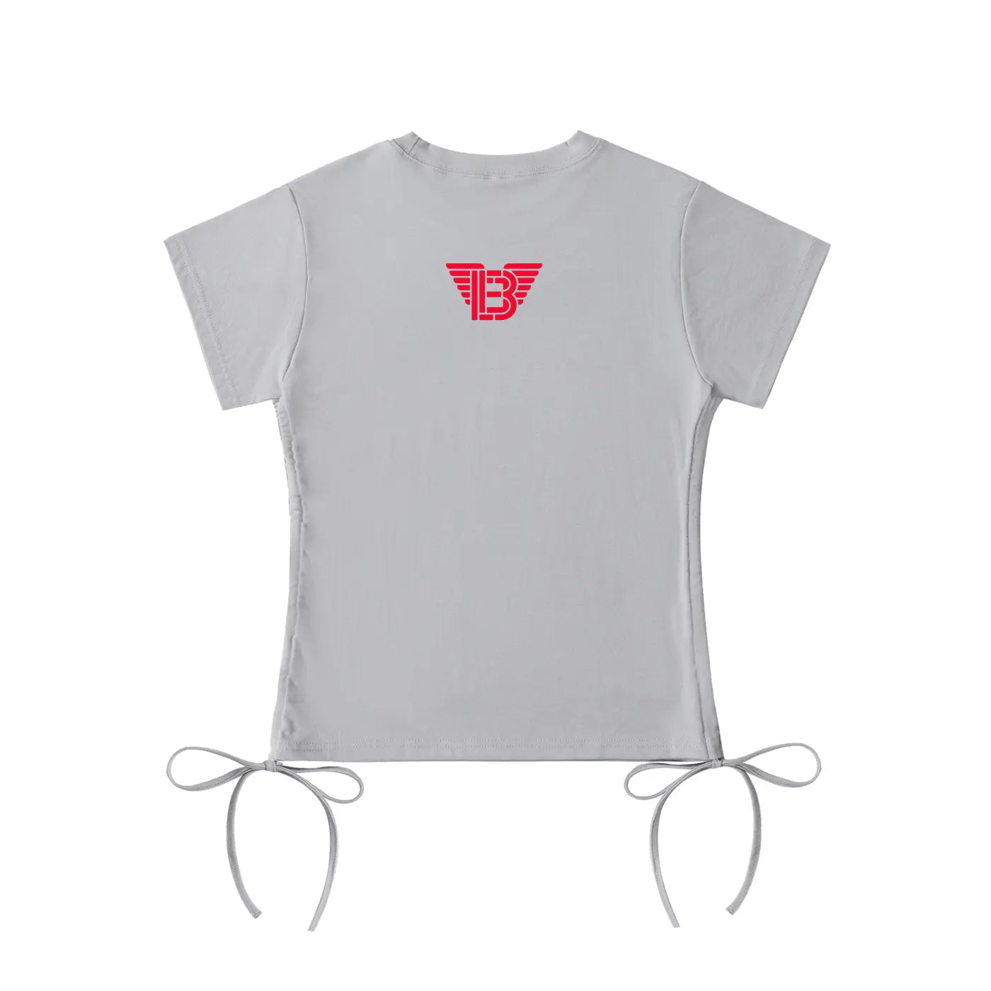 BAC Women Essential Drawstring T-Shirt Red LOgo ODMPOD