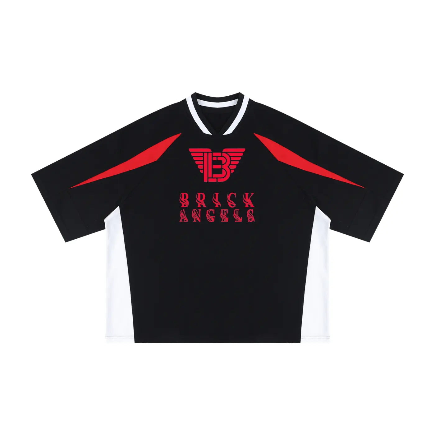 BAC Unisex Oversized Color Block V-Neck T-Shirt ODMPOD