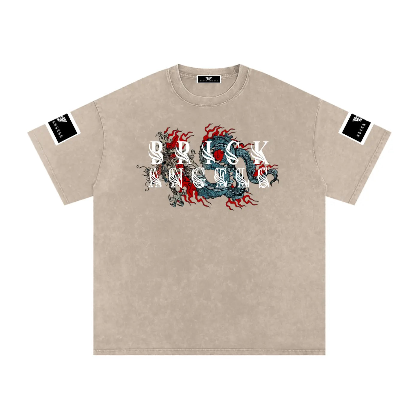 BAC Snow Washed Oversized Cotton T-Shirt ODMPOD