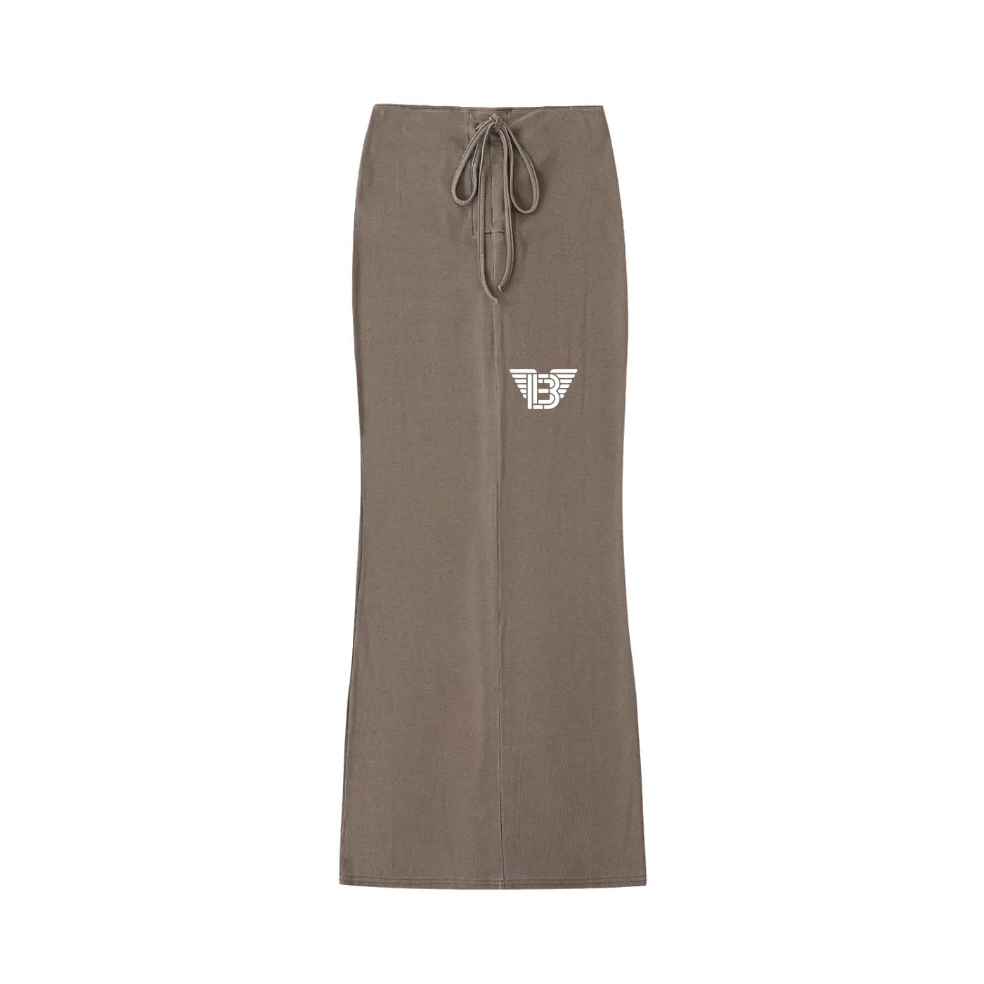 BAC Dyed Washed Drawstring Maxi Skirt ODMPOD