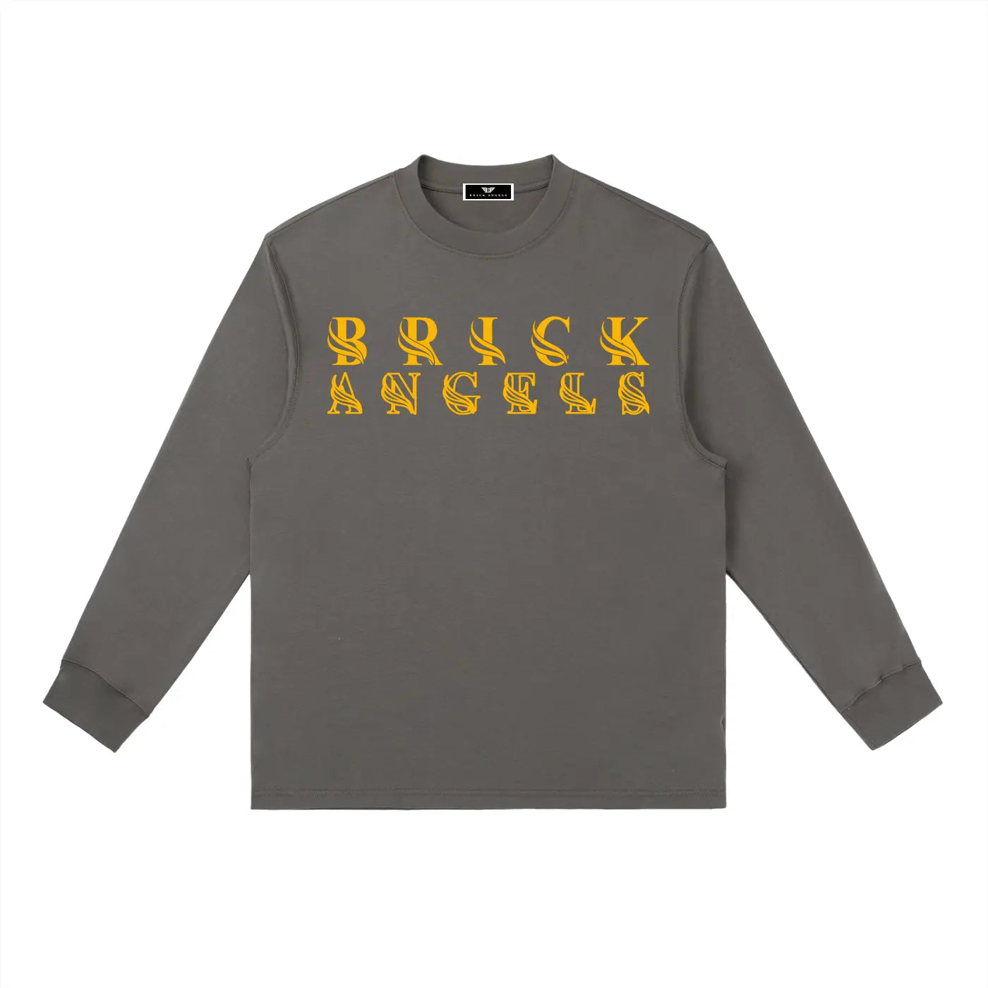 BAC Essential Crewneck Long-Sleeve Gold Logo T-Shirt ODMPOD