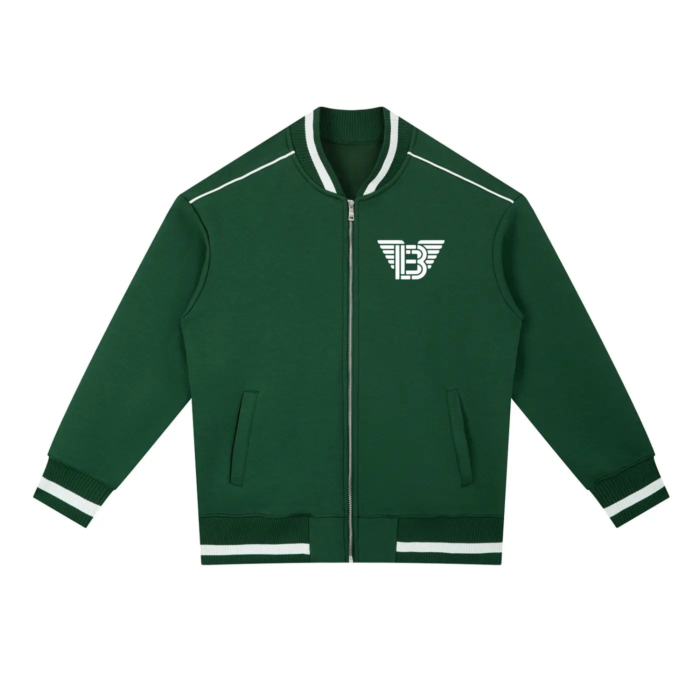 BAC Contrast Piping Zip Bomber Jacket ODMPOD