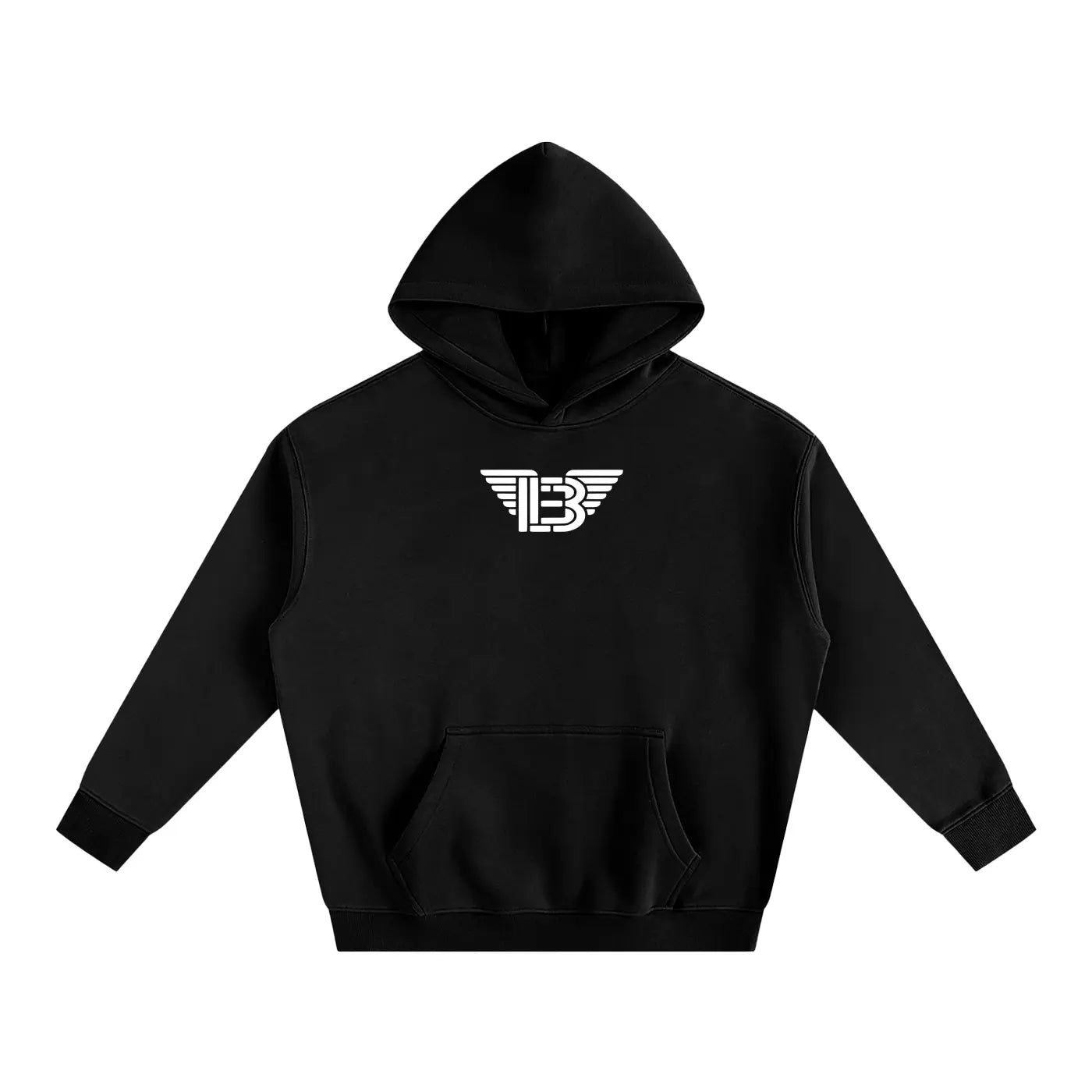 BAC Oversize Fleeced Hoodie White Logo ODMPOD