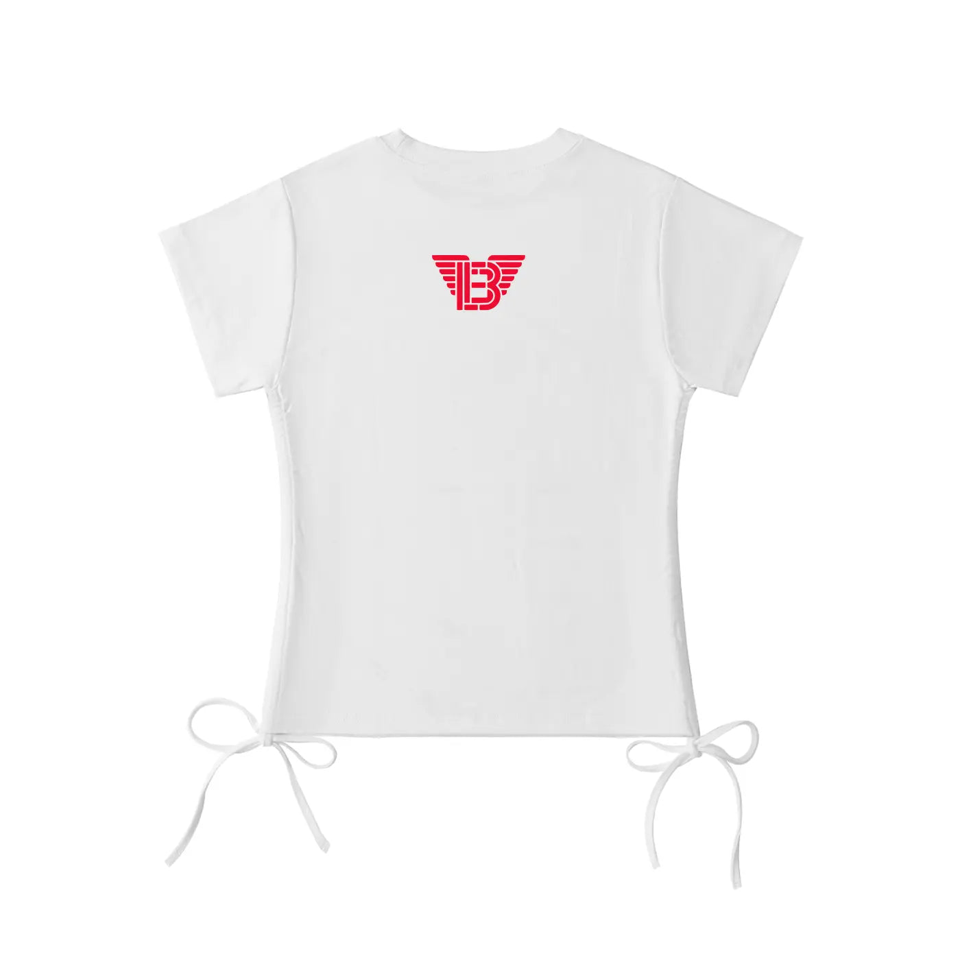 BAC Women Essential Drawstring T-Shirt Red LOgo ODMPOD