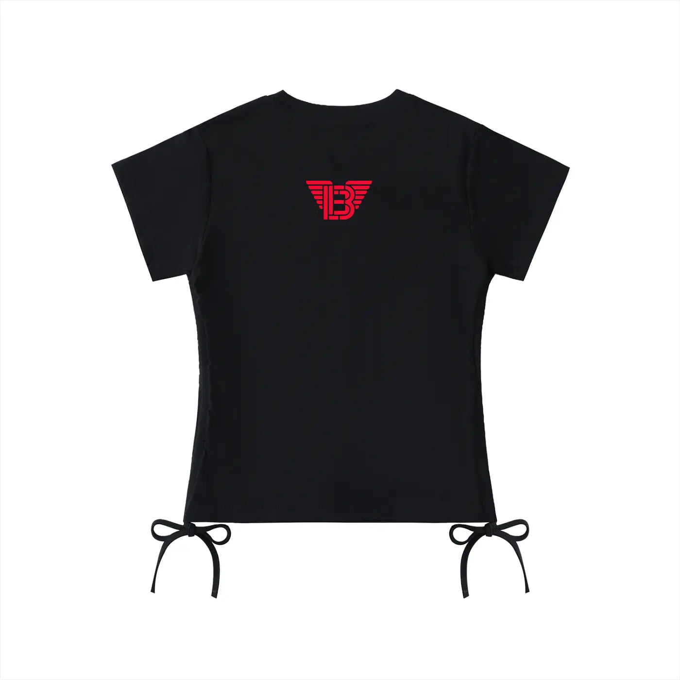 BAC Women Essential Drawstring T-Shirt Red LOgo ODMPOD