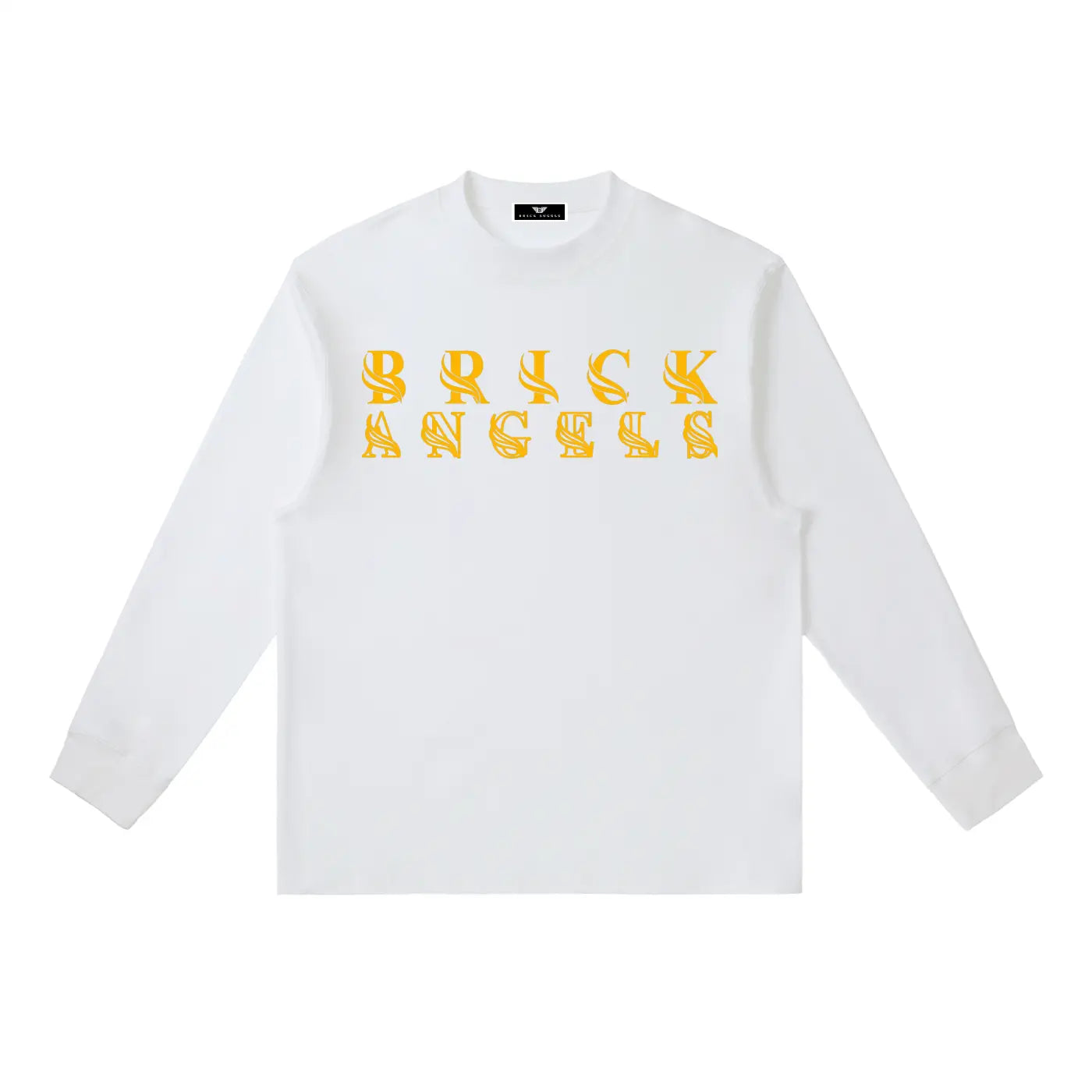 BAC Essential Crewneck Long-Sleeve Gold Logo T-Shirt ODMPOD