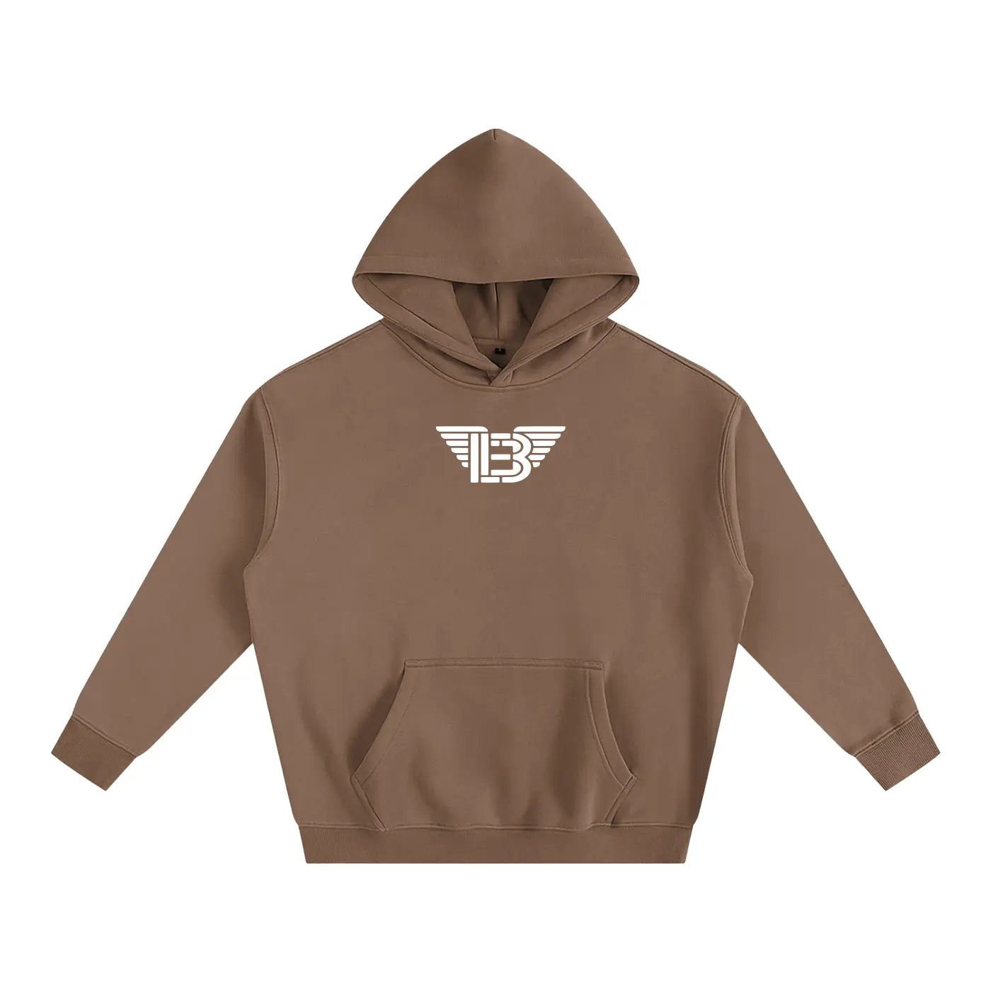 BAC Oversize Fleeced Hoodie White Logo ODMPOD