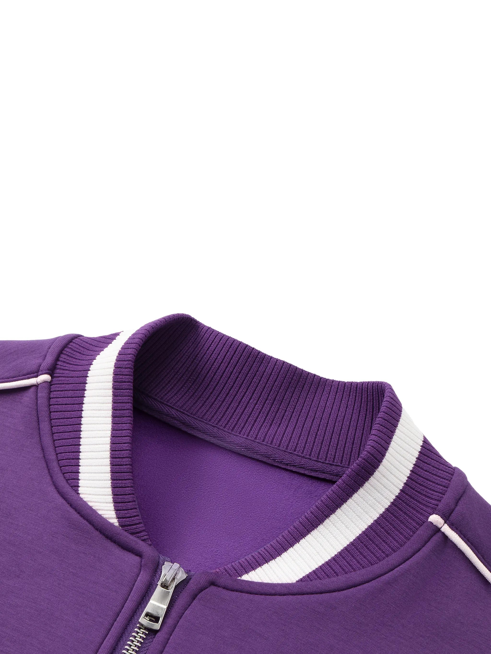 BAC Contrast Piping Zip Bomber Jacket ODMPOD