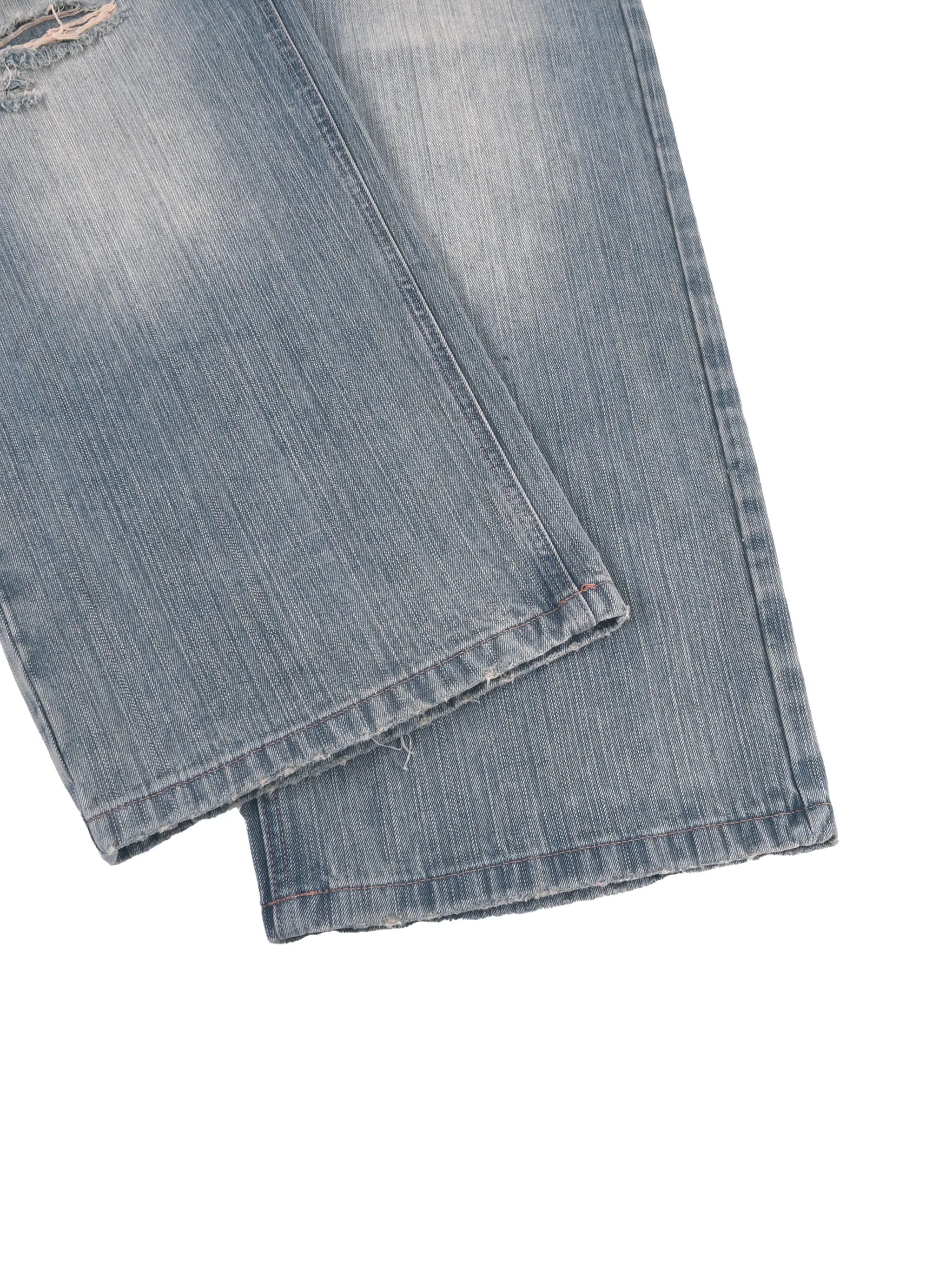 BAC Vintage Wash Distressed Denim Jeans ODMPOD