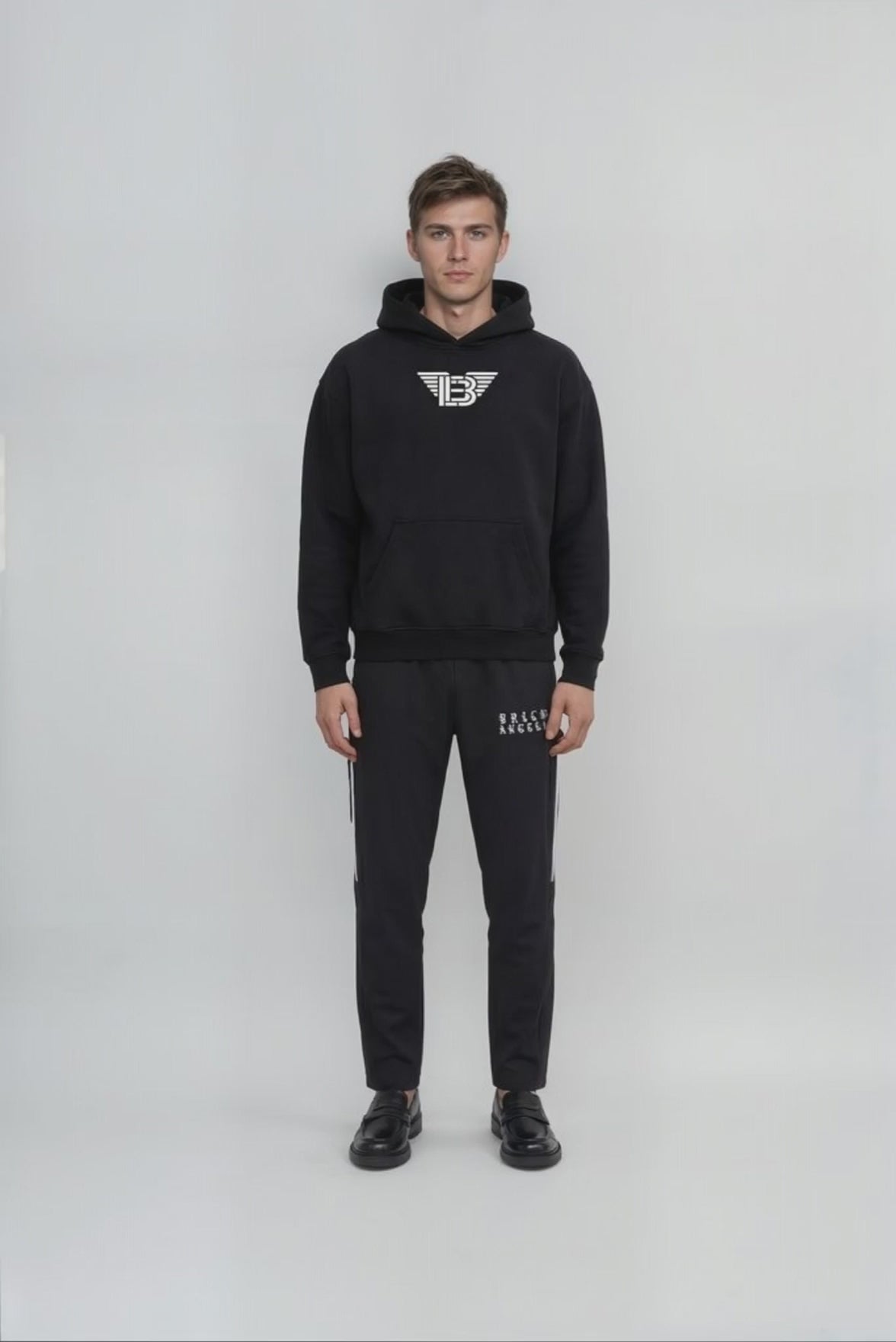 BAC Oversize Fleeced Hoodie White Logo