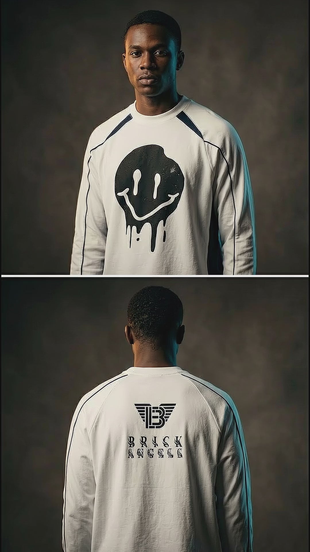 BAC Contrast Panel Raglan Sweatshirt
