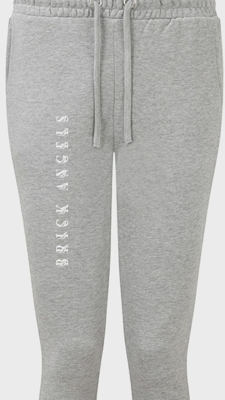 BAC Women Fitted Joggers White Logo