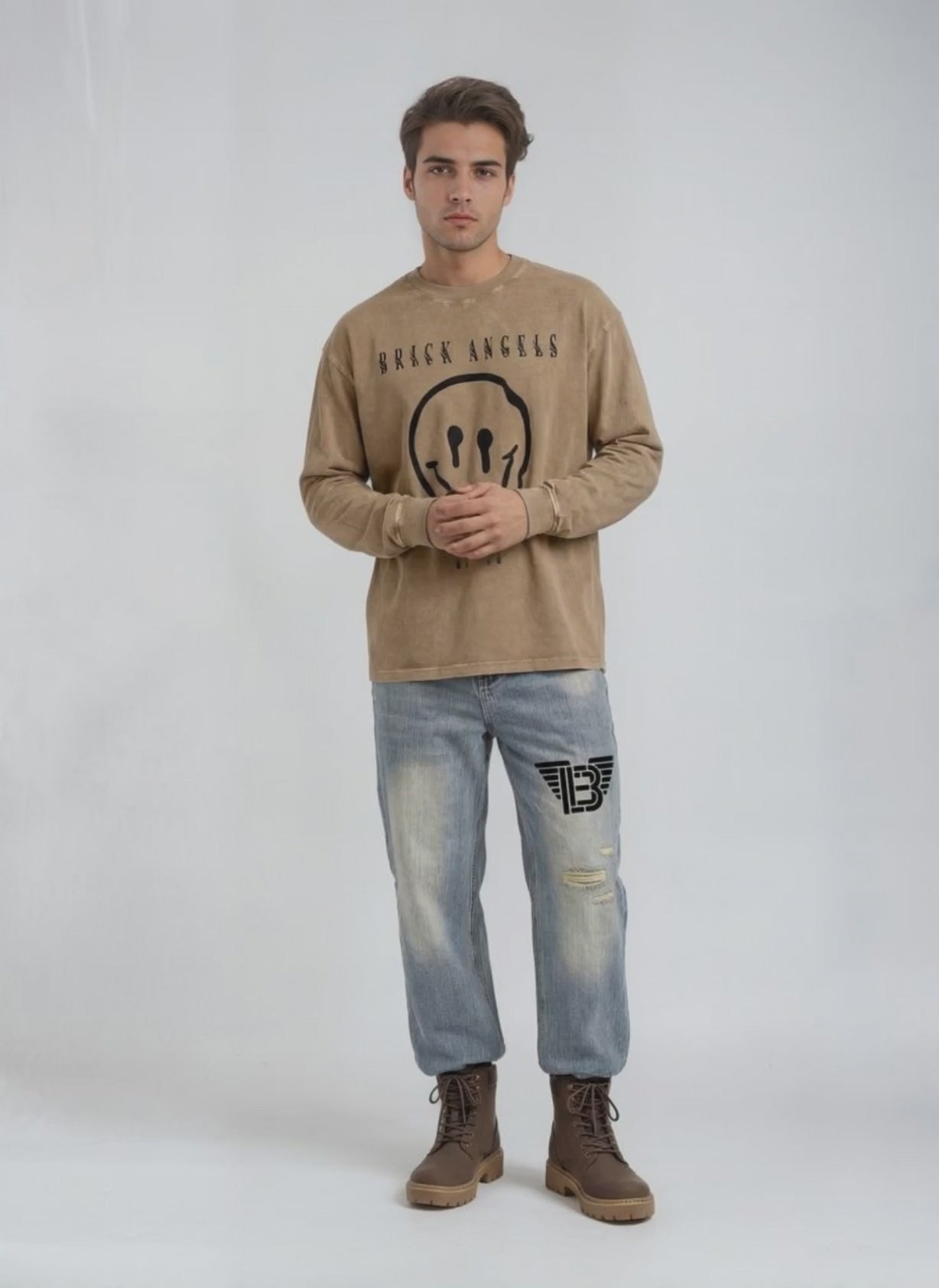 BAC Vintage Wash Distressed Denim Jeans